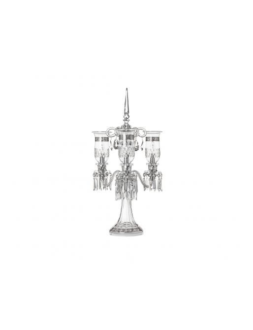 3-LIGHT CANDELABRA PLATINUM DECOR