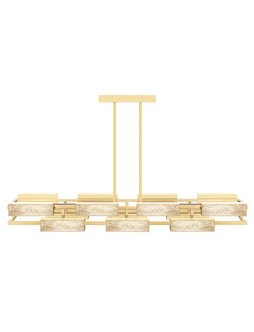 14-LIGHT PALE GOLD FINISH CHANDELIER