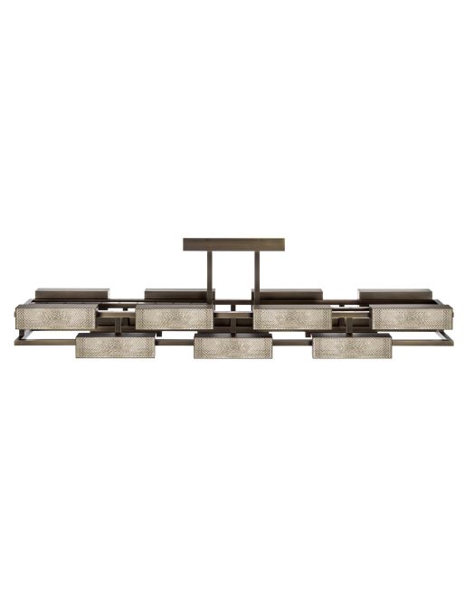 LUSTRE 14 LUMIÈRES FINITION BRONZE