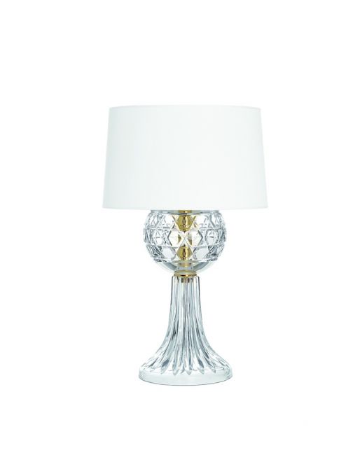 CLEAR TABLE LAMP GOLD