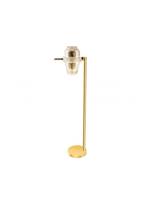 PALE GOLD FINISH FLOOR LAMP