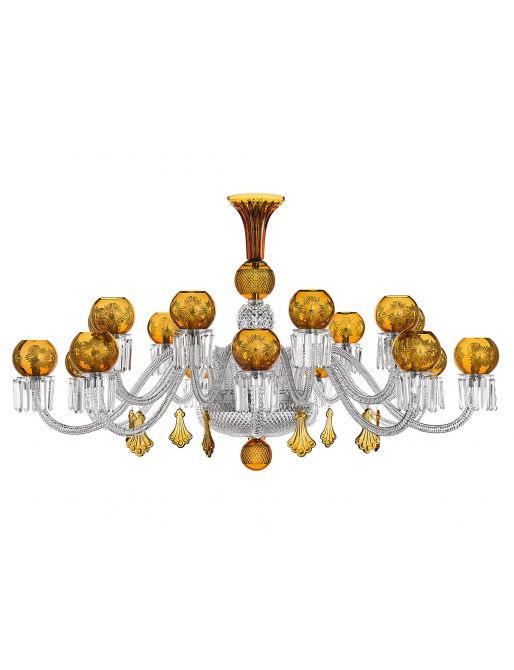 18-LIGHT HORIZONTAL CHANDELIER